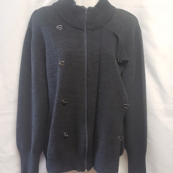 Nara Maglie Merino Wool Blend Cardigan Sweater - Picture 4 of 14